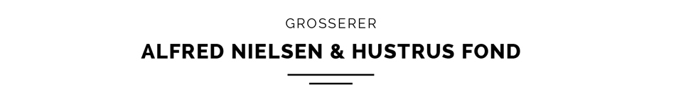 Grosserer Alfred Nielsen & Hustrus Fond Logo